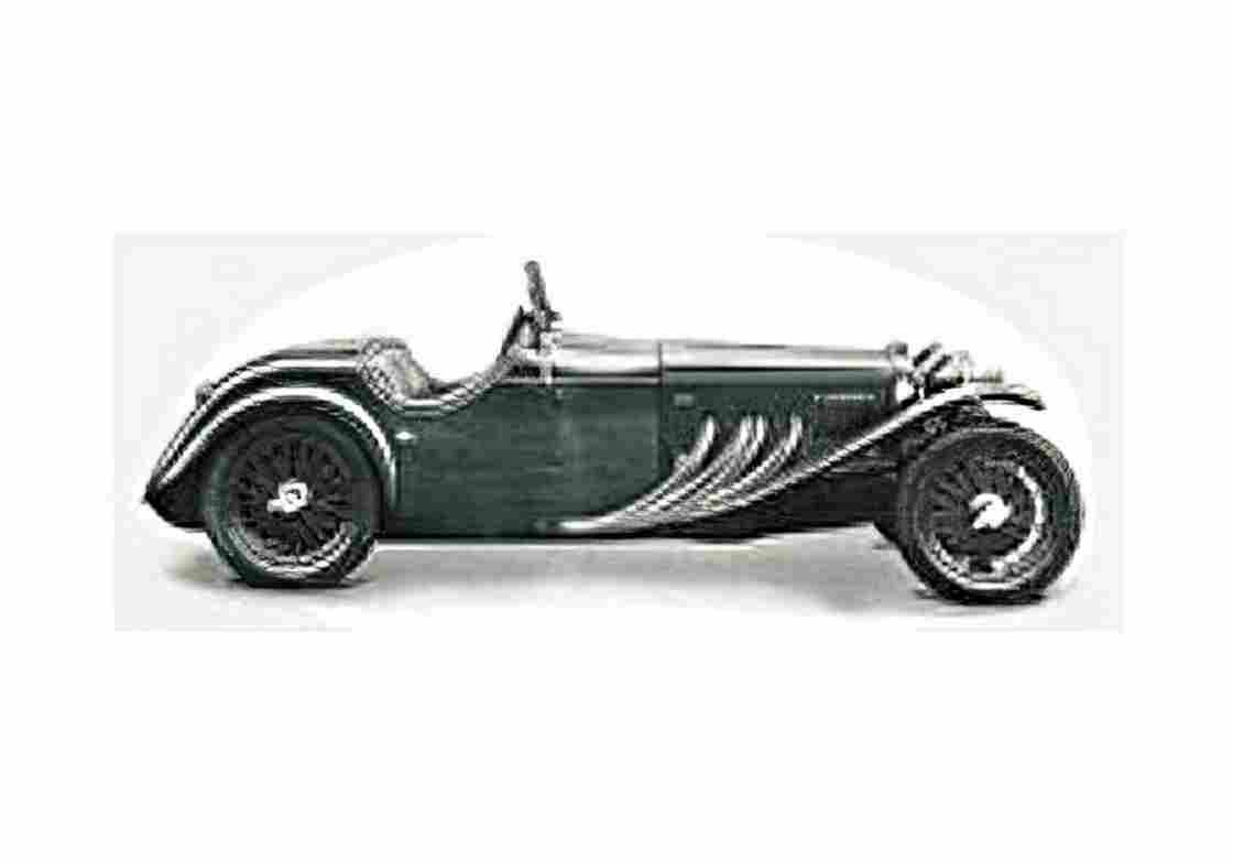 Blueprint Frazer Nash Shelsley Cabriolet 1934 A4 Photo Print