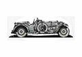 Blueprint Frazer Nash Tourist Trophy Replica Cabriolet 1932 A4 Photo Print