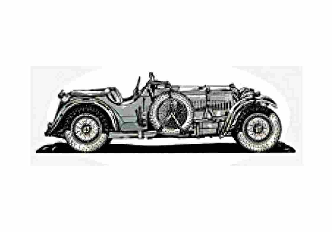 Blueprint Frazer Nash Tourist Trophy Replica Cabriolet 1932 A4 Photo Print