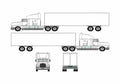 Blueprint Freightliner Classic XL Truck 1996 A4 Photo Print