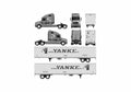 Blueprint Freightliner Columbia Truck A4 Photo Print