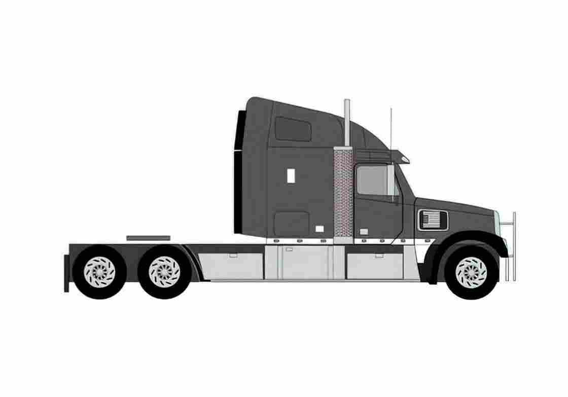 Blueprint Freightliner Roadtrain Truck A4 Photo Print