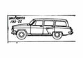 Blueprint GAZ 22 Volga Wagon 1962 A4 Photo Print