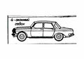 Blueprint GAZ 24 Volga Sedan 1968 A4 Photo Print