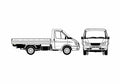 Blueprint GAZ 3302 Gazelle Truck 2008 A4 Photo Print