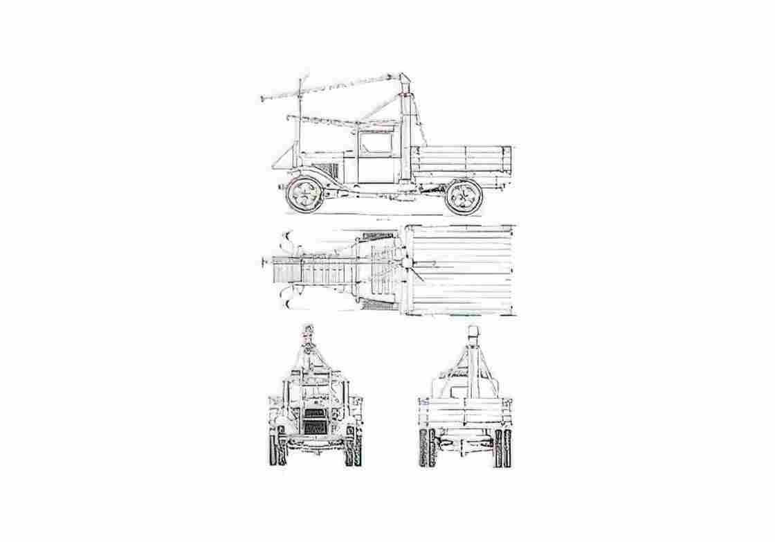 Blueprint GAZ AA AC 1 Truck 1939 A4 Photo Print