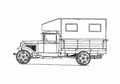 Blueprint GAZ AA PM3 Workshop Truck 1927 A4 Photo Print