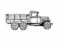Blueprint GAZ AAA 6x4 Truck 1934 A4 Photo Print