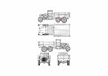 Blueprint GAZ AAA Truck 1943 A4 Photo Print
