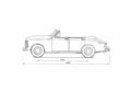 Blueprint GAZ M20 Pobeda Parade Phaeton 1955 A4 Photo Print