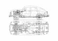 Blueprint GAZ M20 Pobeda Sedan 1946 A4 Photo Print