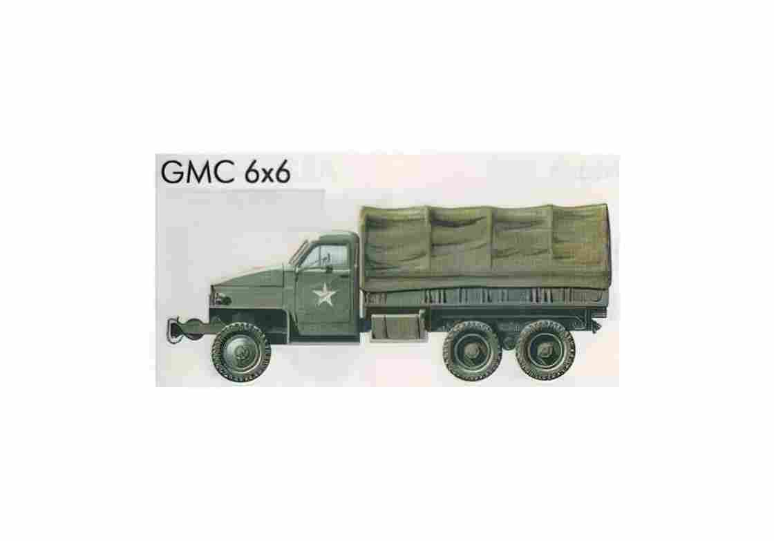 Blueprint GMC 6x6 Truck 1966 01 A4 Photo Print