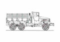 Blueprint GMC CCKW 352 Truck 1941 A4 Photo Print
