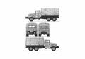Blueprint GMC CCKW 353 2.5 ton Truck 1941 A4 Photo Print