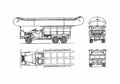 Blueprint GMC CCKW 353 Pontoon Transport Truck 1941 A4 Photo Print