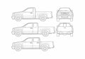 Blueprint GMC Canyon Pick up 2007 A4 Photo Print