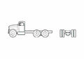 Blueprint GMC DW 950 Truck 1958 A4 Photo Print