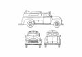 Blueprint GMC Delivery Van 1954 A4 Photo Print