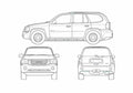 Blueprint GMC Envoy SUV 2007 A4 Photo Print
