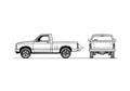 Blueprint GMC S 15 Regular Cab SWB Pick up 1984 A4 Photo Print