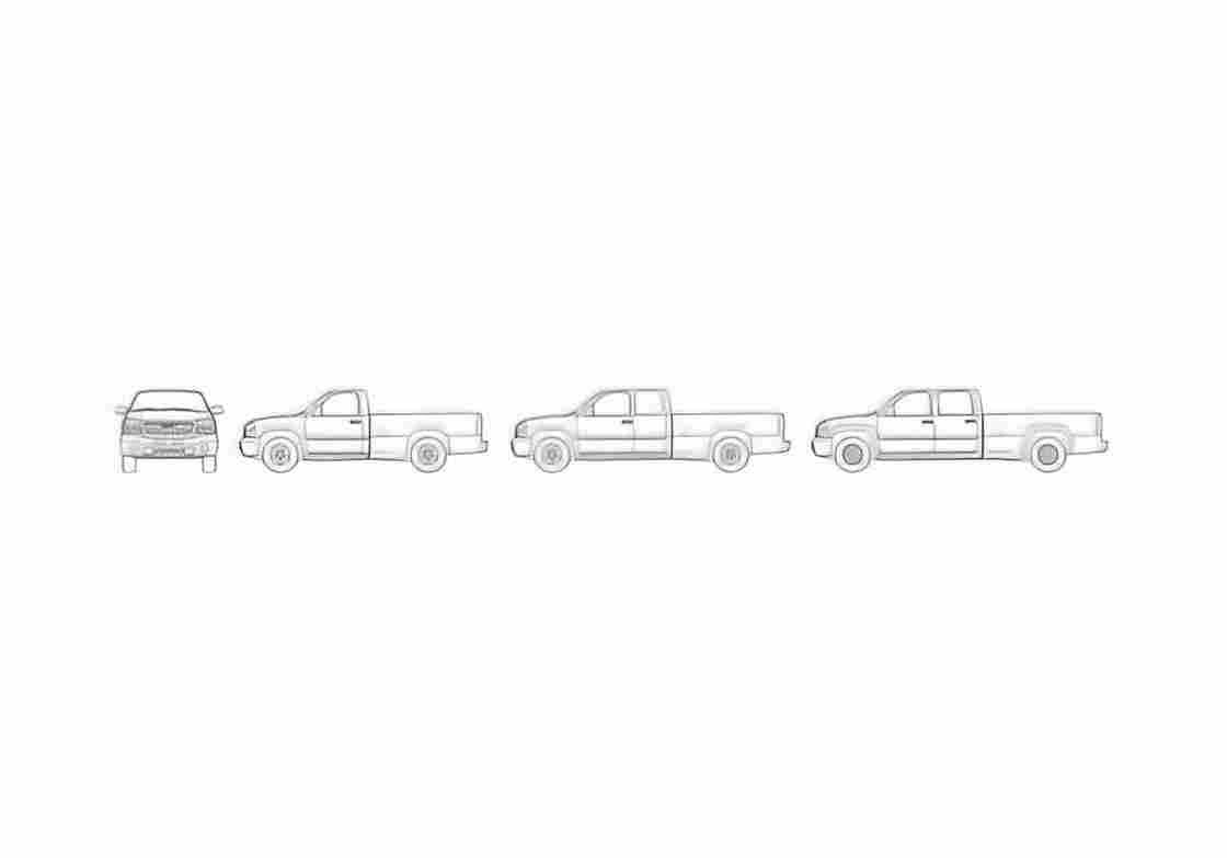 Blueprint GMC Sierra 1500HD Pick up 2007 A4 Photo Print