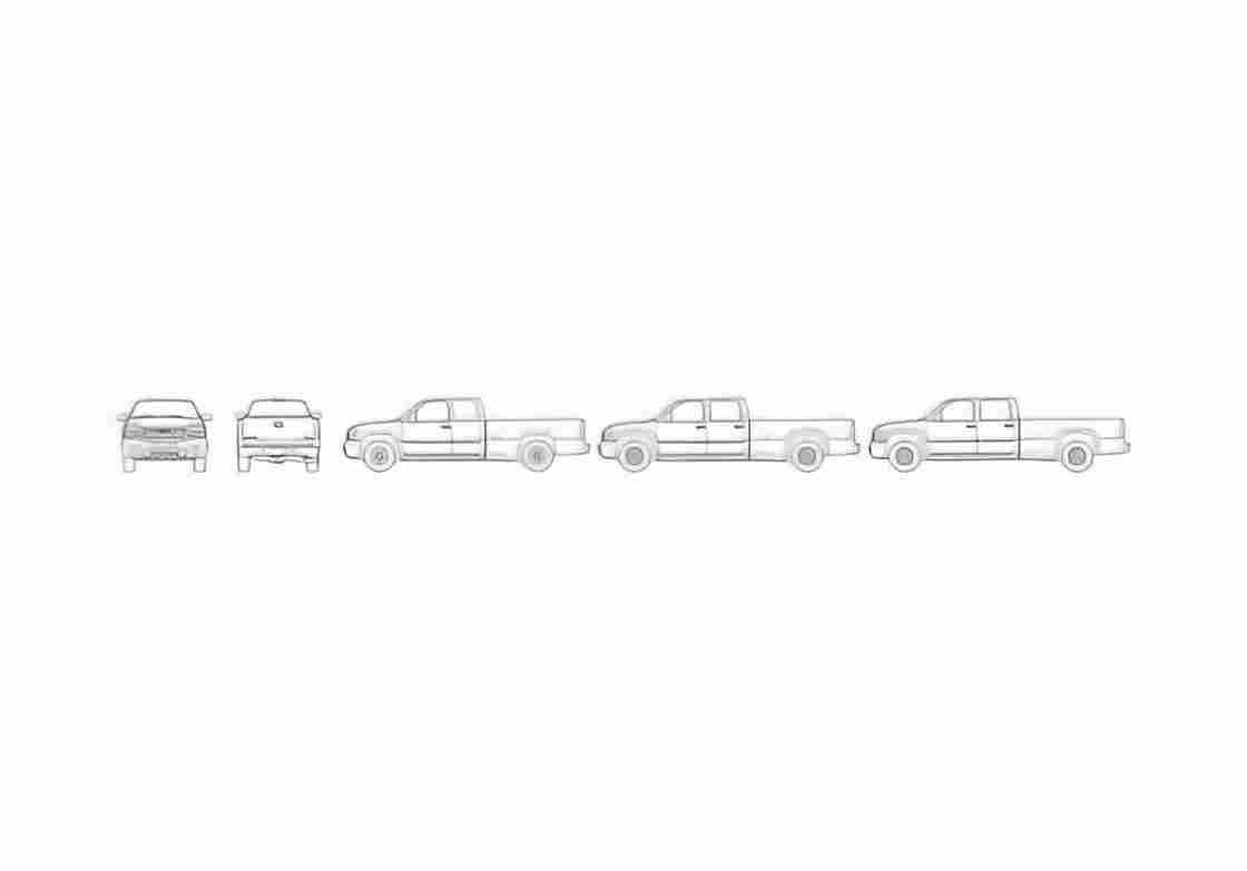 Blueprint GMC Sierra 2500HD Pick up 2007 A4 Photo Print