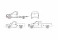 Blueprint GMC Sierra Pick up 1991 A4 Photo Print