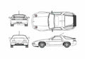 Blueprint GT Coupe 1989 A4 Photo Print
