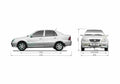 Blueprint Geely CK Sedan 2007 A4 Photo Print