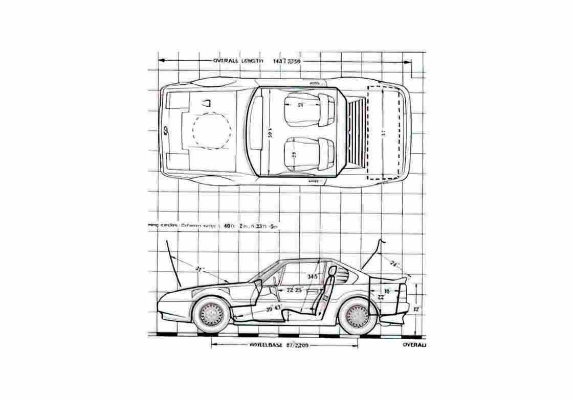 Blueprint Ginetta Coupe 1990 A4 Photo Print