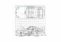 Blueprint Ginetta G21S Coupe 1970 A4 Photo Print