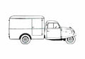 Blueprint Goliath Goli Truck 1956 A4 Photo Print
