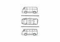Blueprint Goliath Luxuzbus 1100 Van A4 Photo Print