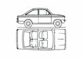 Blueprint Hillman Imp Californian Coupe 1970 A4 Photo Print