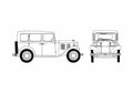 Blueprint Hillman Minx Sedan 1932 A4 Photo Print
