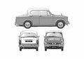 Blueprint Hillman Minx Series IIIA Deluxe Sedan 1959 A4 Photo Print