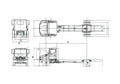 Blueprint Hino 258LP Truck 2009 A4 Photo Print