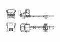 Blueprint Hino 338 Truck 2009 A4 Photo Print