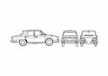 Blueprint Hino Contessa 1300 Sedan 1965 A4 Photo Print