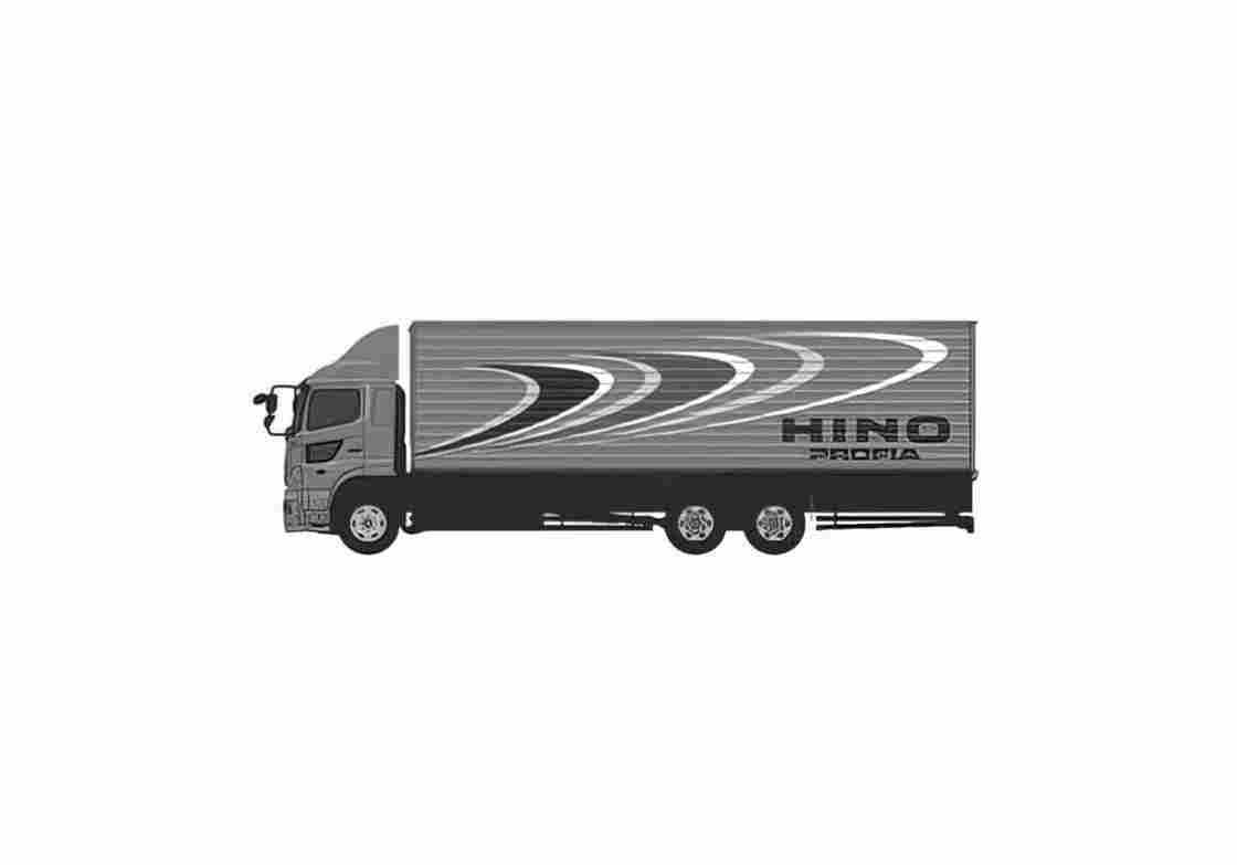 Blueprint Hino Profia Truck 2003 01 A4 Photo Print