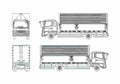 Blueprint Hino Ranger Pro Wing Truck 2001 A4 Photo Print
