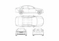 Blueprint Holden Calais Sedan 2006 A4 Photo Print