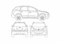 Blueprint Holden Captiva SUV 2007 A4 Photo Print