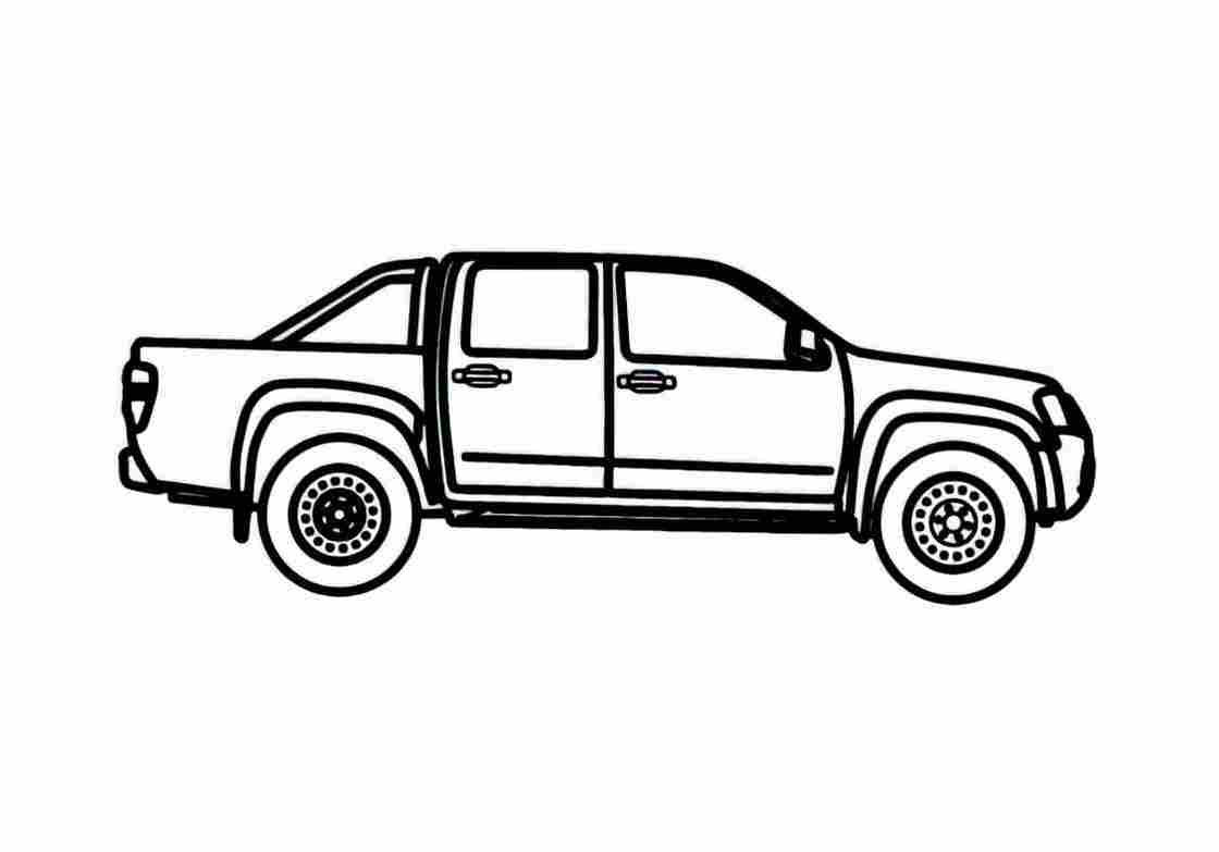Blueprint Holden Colorado Crew Cab Pick up 2009 A4 Photo Print