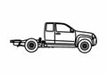 Blueprint Holden Colorado Extended Cab Chassis Pick up 2009 A4 Photo Print