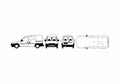 Blueprint Holden Combo Minivan 2006 A4 Photo Print