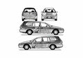Blueprint Holden Commodore Station Wagon 2005 A4 Photo Print