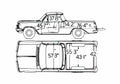 Blueprint Holden EH Commercial Pick up 1966 A4 Photo Print