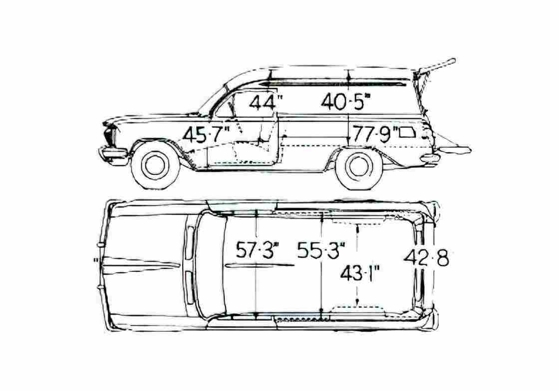 Blueprint Holden EJ Commercial Van 1963 A4 Photo Print