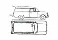 Blueprint Holden FB Panel Van 1960 A4 Photo Print